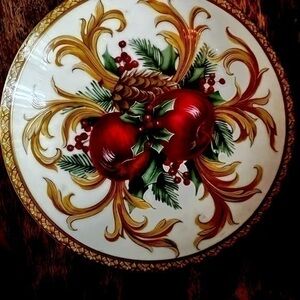 Mikasa Christmas Trinket/Candy Box with Domed Lid